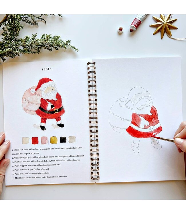 Christmas Watercolor Workbook