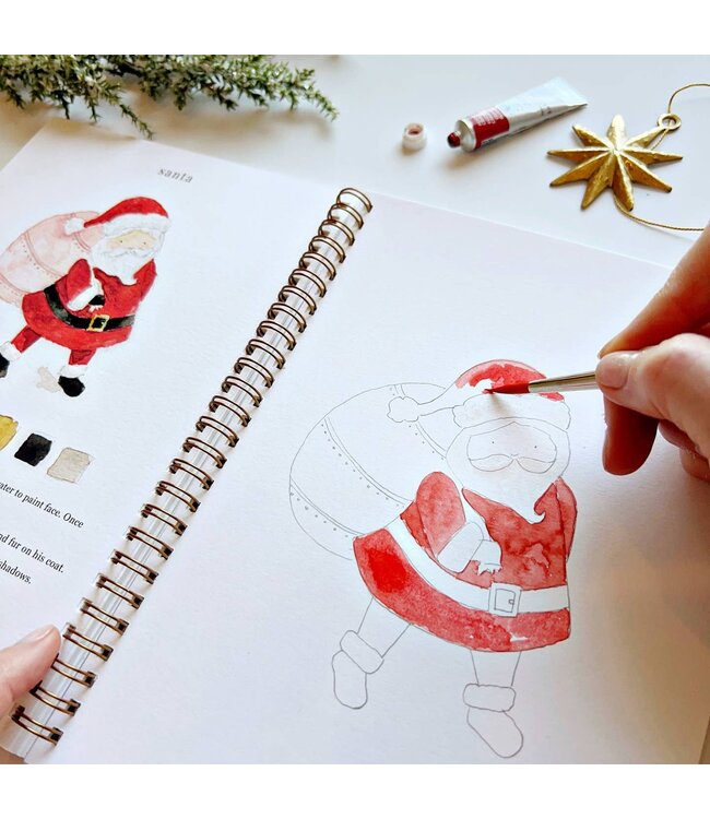 Christmas Watercolor Workbook