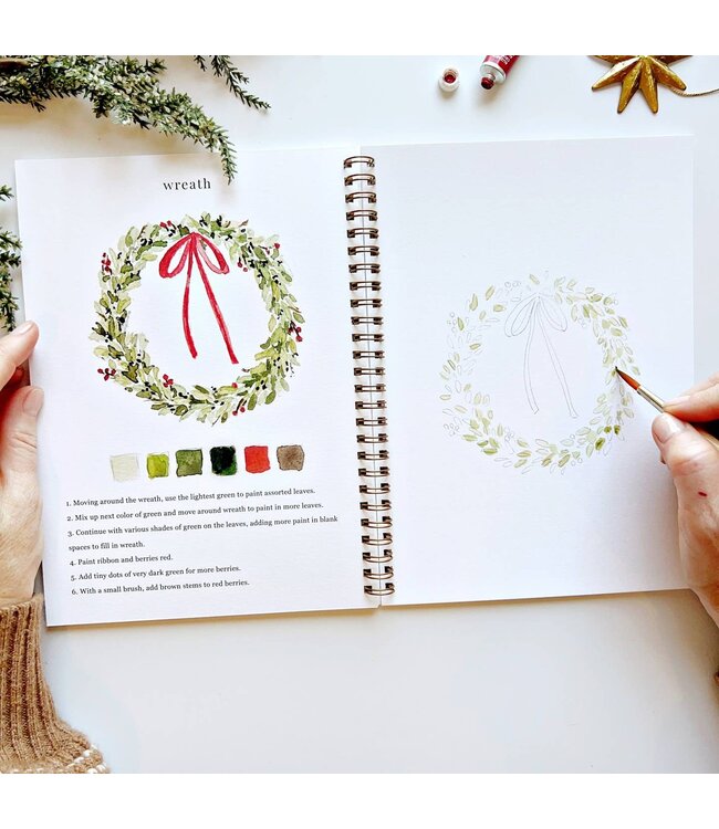 Christmas Watercolor Workbook
