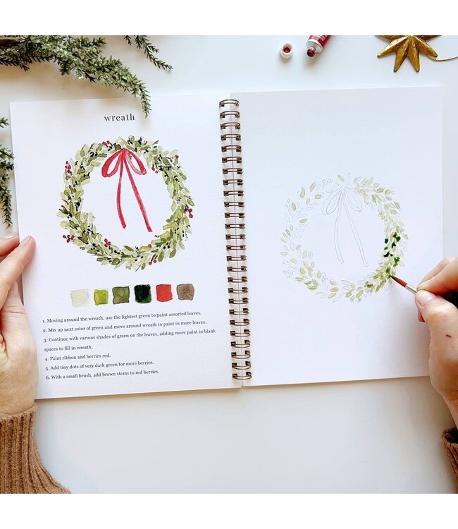 Christmas Watercolor Workbook