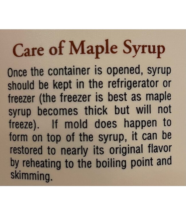 CSOM Maple Syrup - Leach Maple