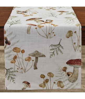 Wild Mushrooms Table Runner - 72" L