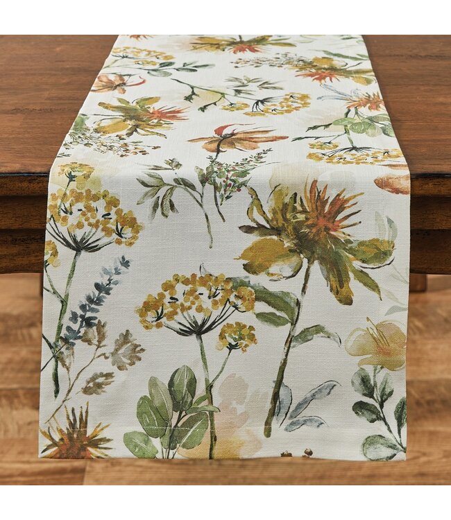 Safflower Table Runner - 72" L