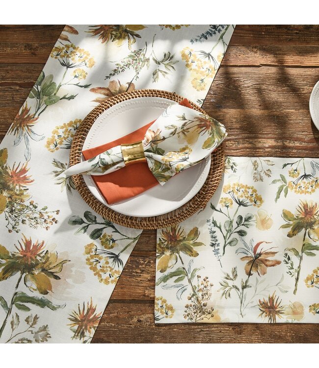 Safflower Table Runner - 72" L
