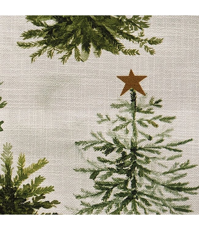 Rustic Christmas Trees Table Runner - 72" L