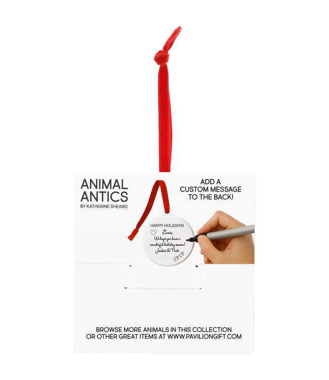 Cat- 4" Ceramic Ornament