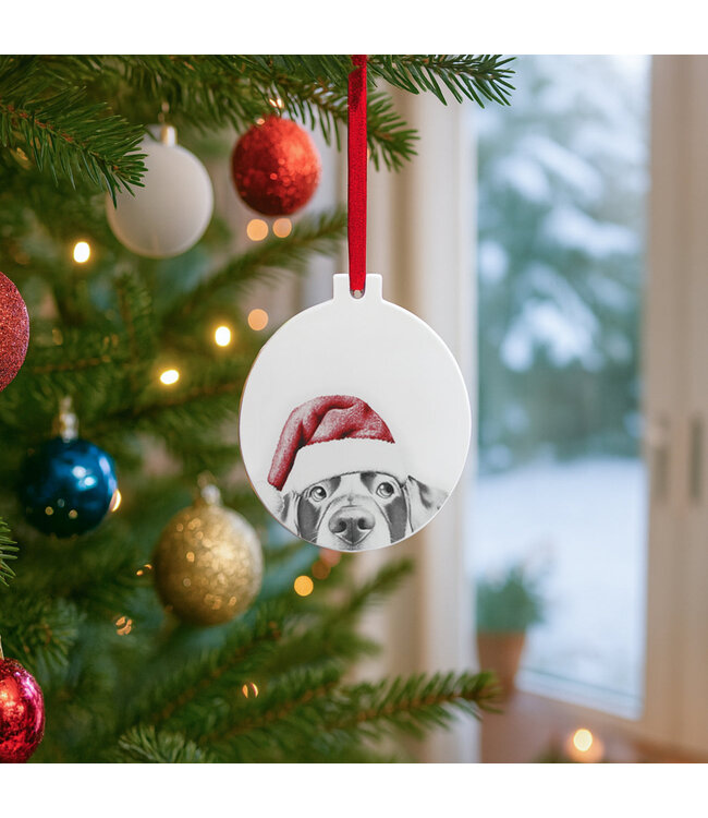 Lab - 4" Ceramic Ornament