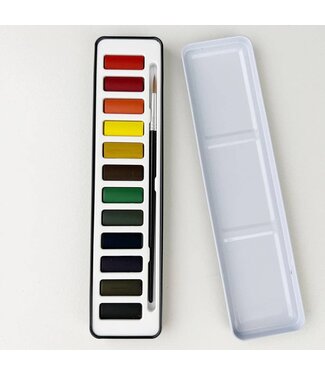 Watercolor Paint Set with Brush