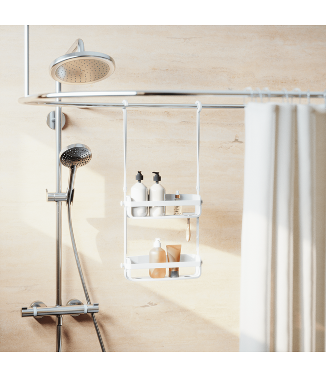Flex Shower Caddy - White