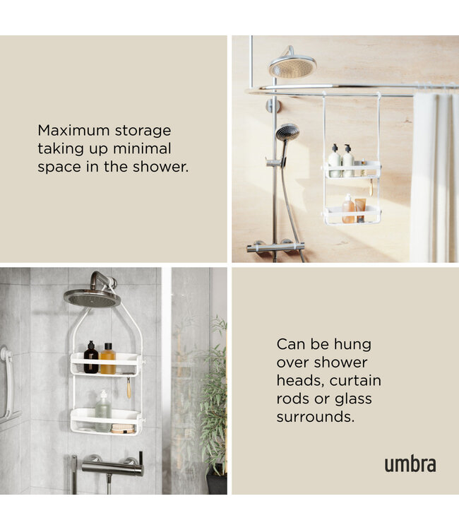 Flex Shower Caddy - White
