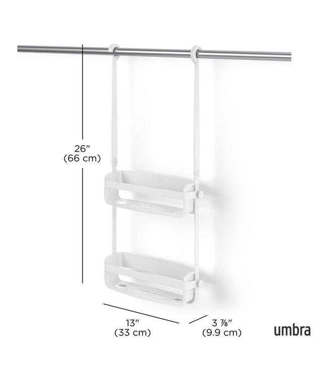 Flex Shower Caddy - White