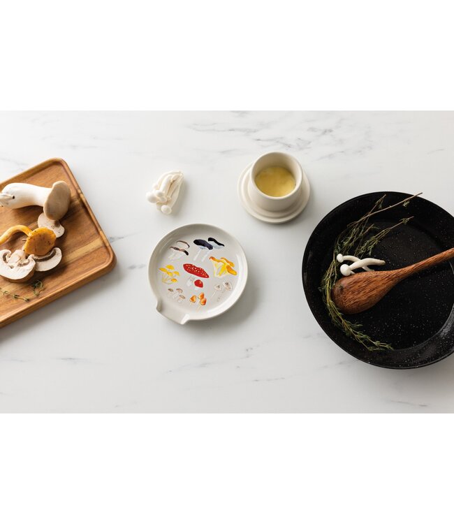 Field Mushrooms Spoon Rest