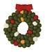 Wreath Christmas Felt Wool Trivet