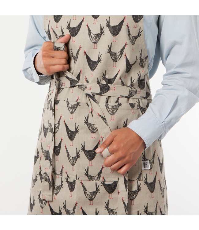 Chicken Scratch Cotton Chef's Apron