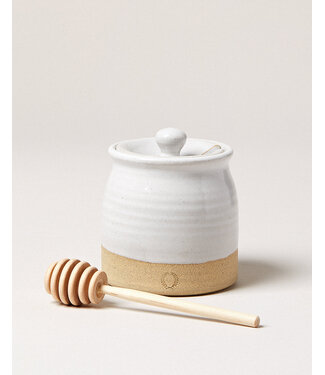 Farmhouse Pottery Beehive Honey Pot w/ Dipper