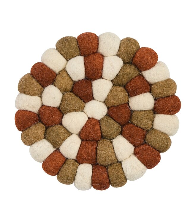 Fall Wool Ball Trivet