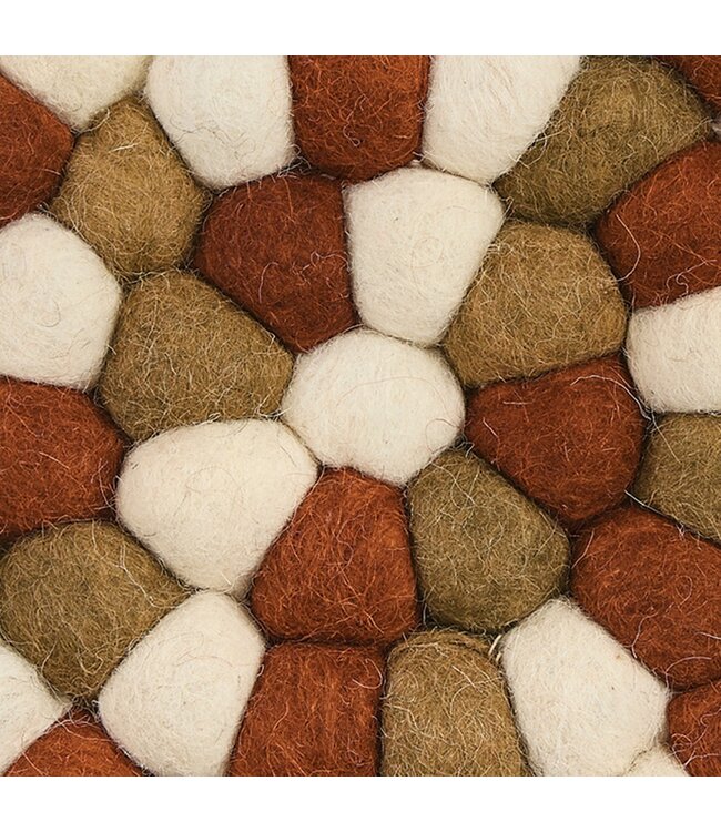 Fall Wool Ball Trivet