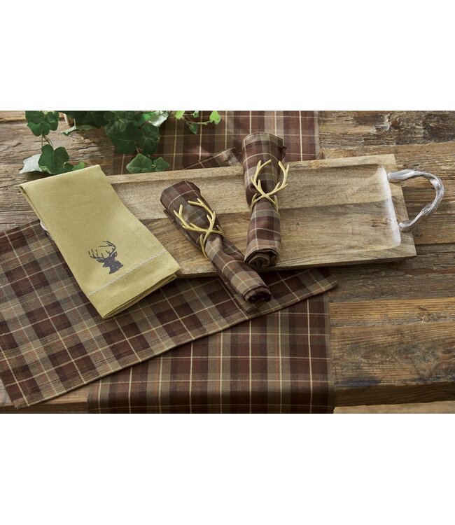 Gold Reindeer Napkin Ring