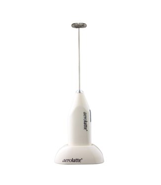 HIC Harold Import Company Aerolatte Milk Frother with Stand - Off-White