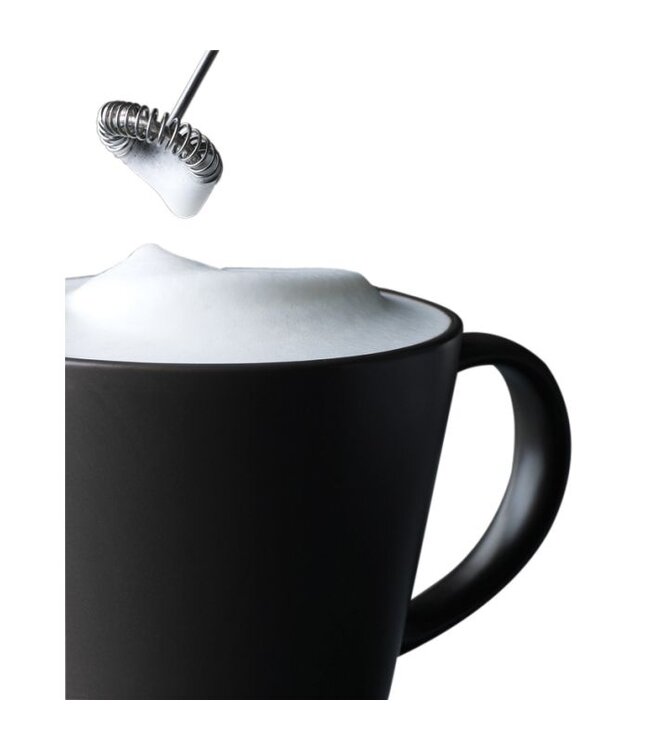 HIC Harold Import Company Aerolatte Milk Frother with Stand - Off-White