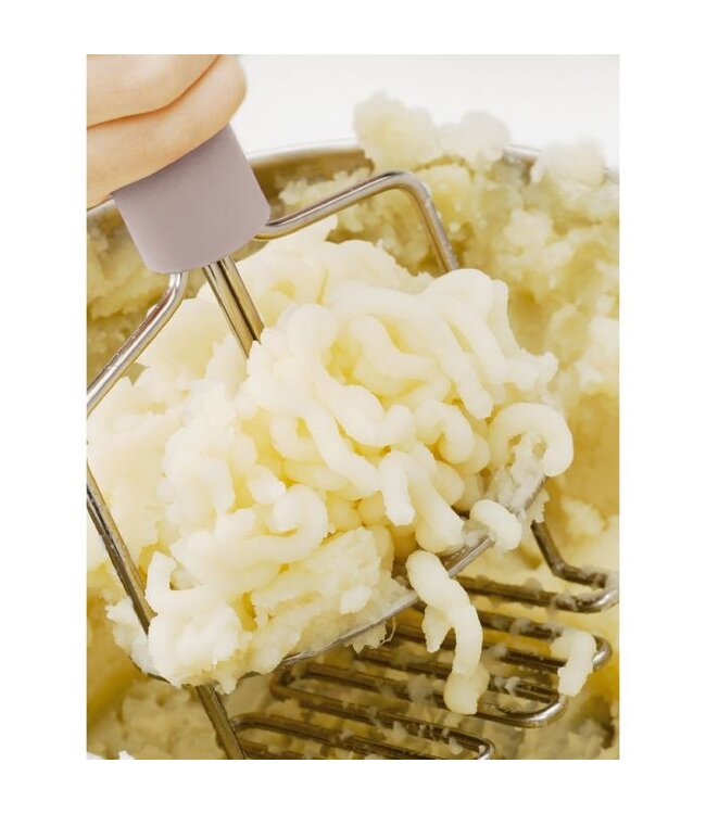 HIC Harold Import Company Dual-Action Potato Masher & Ricer – Fast Spring-Loaded Tool