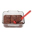 HIC Harold Import Company Silicone Brownie Spatula - Red