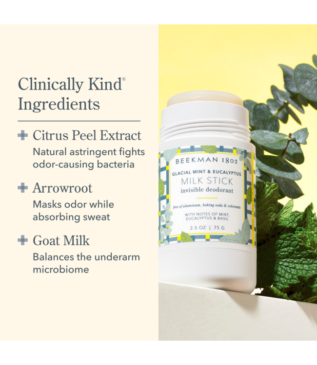 Beekman Glacial Mint + Eucalyptus Milk Stick Deodorant