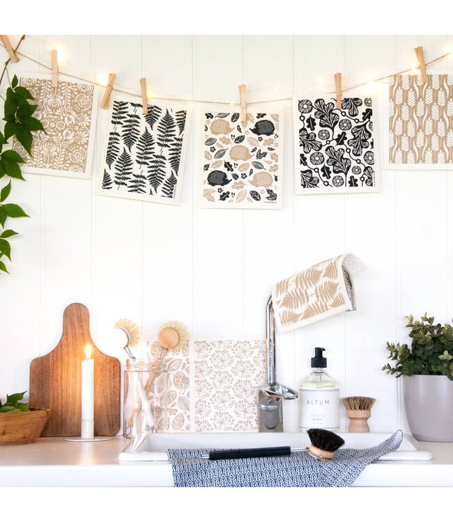 Swedish Dishcloth - Hedgehog - Yellow