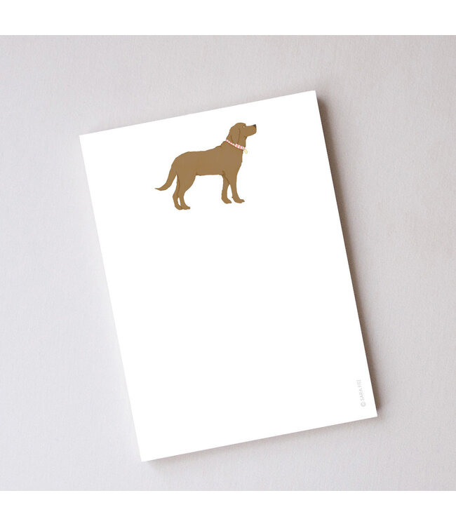 Chocolate Pup Notepad