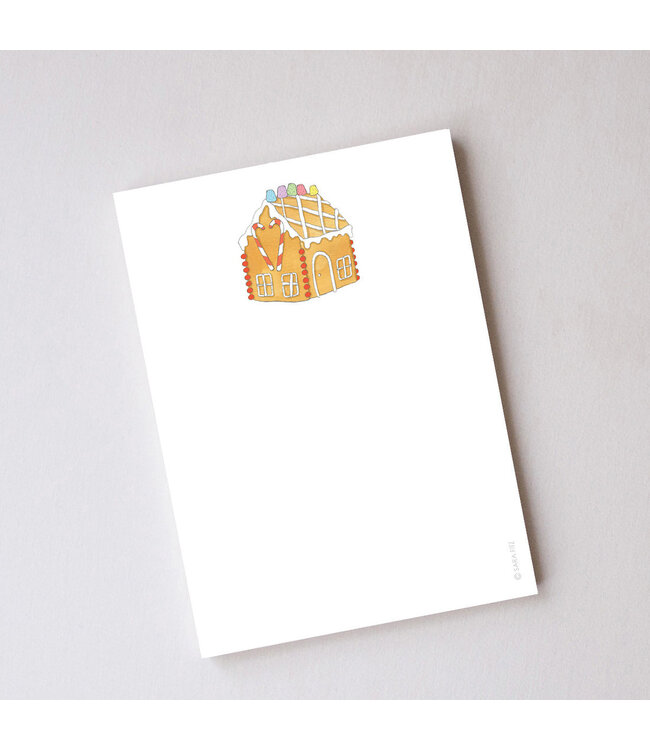 Gingerbread Cottage Notepad