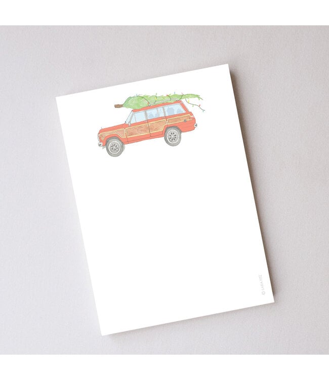 Tree Topped Wagon Notepad