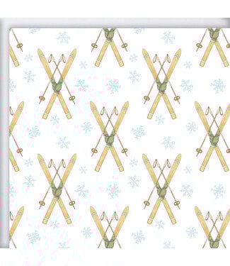 Vintage Skis Gift Wrap