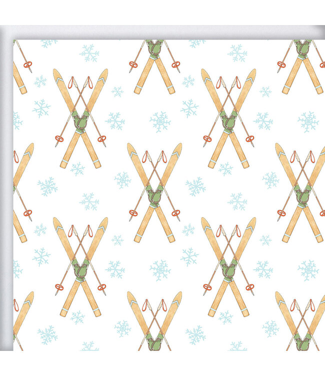 Vintage Skis Gift Wrap