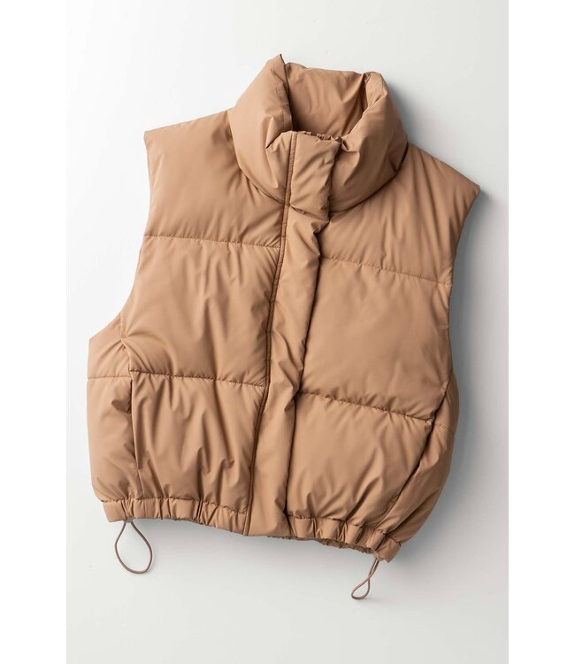 Essential Puffer Down Vest with Adjustable Hem