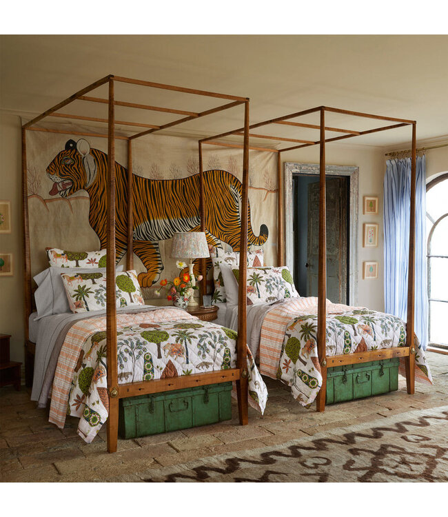 John Robshaw Cinde Coffee Organic Pillow Cases - Standard