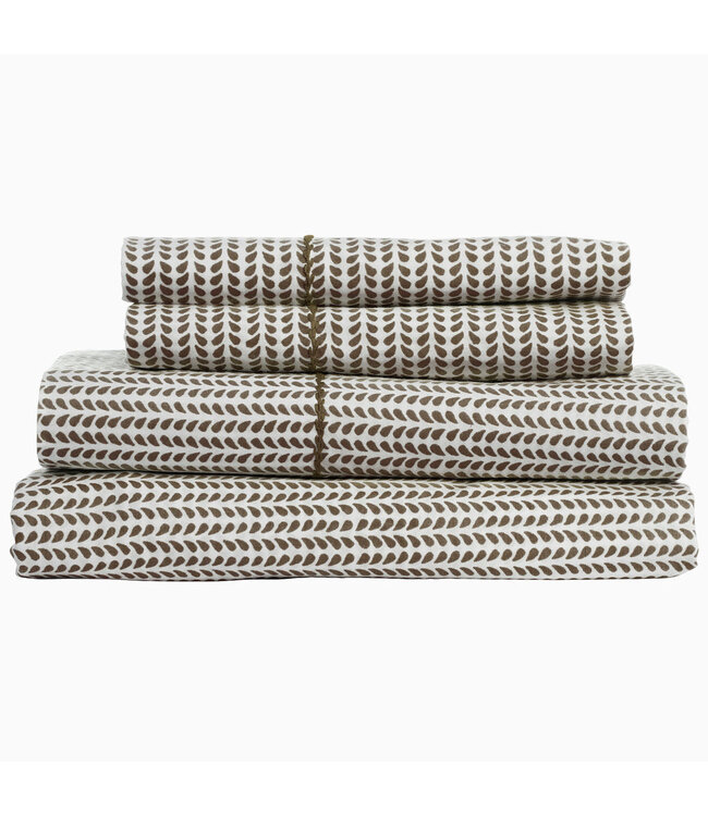 John Robshaw Cinde Coffee Organic Pillow Cases - Standard