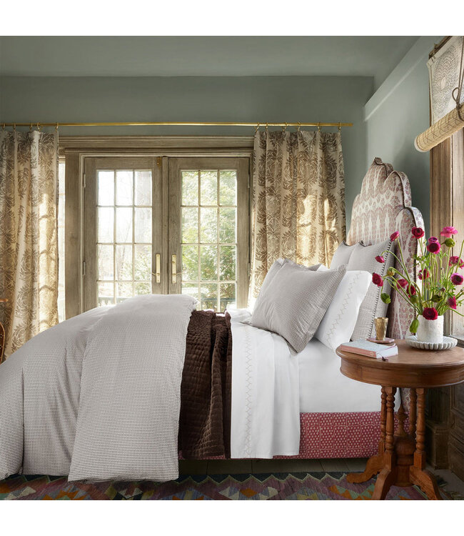 John Robshaw Velvet Coffee Quilt - Full / Queen