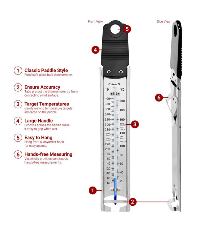 Escali Candy Deep Fry Paddle Thermometer