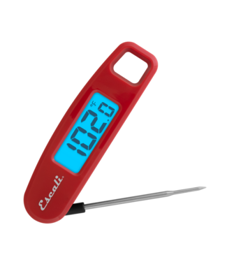 Escali Compact Folding Digital Thermometer - Red
