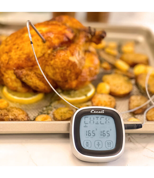 Escali Touch Screen Thermometer and Timer - Black