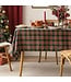 Classic Red and Green Tartan Festive Tablecloth
