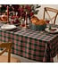 Classic Red and Green Tartan Festive Tablecloth