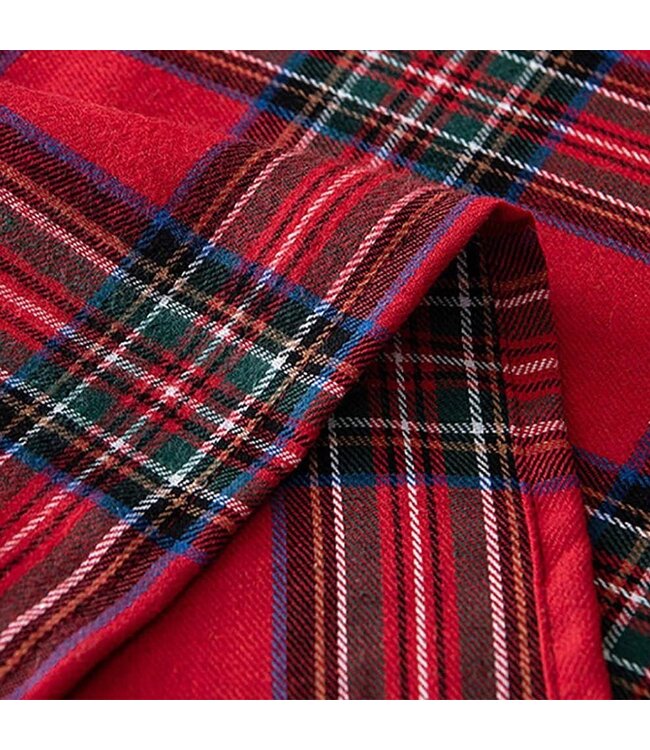 Red Classic Tartan Festive Tablecloth