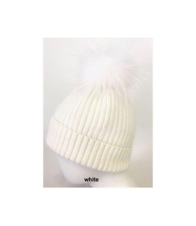 Linda Richards Angora Pom Pom Hat