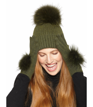 Linda Richards Angora Pom Pom Hat