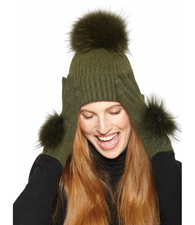 Linda Richards Angora Pom Pom Hat
