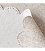 Natural Scalloped Border Wrinkle-Free Tablecloth - 56"x88"