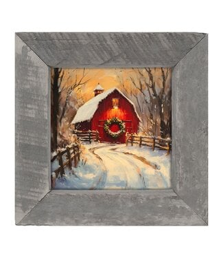 Red Barn at Christmas