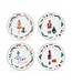 Assorted Nutcracker Wonderland 8" Salad Plates - Set of 4