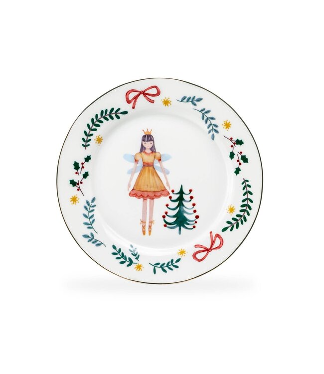 Assorted Nutcracker Wonderland 8" Salad Plates - Set of 4